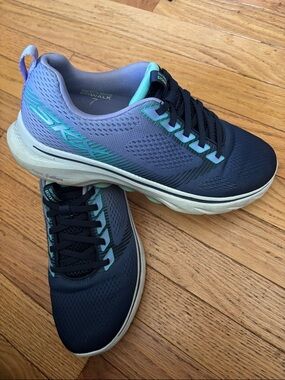 Skechers Navy, Lavender & Mint GOwalk Sneakers